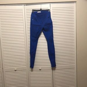 Blue express skinny jeans